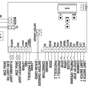 bios1 replacement control panel for allmatic 24v sliding gate motors