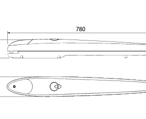 v2 nyk 24v single electric gate mounted arm kit