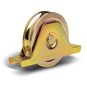 1026pso 100mm diameter o groove wheel with 2 bearings and support