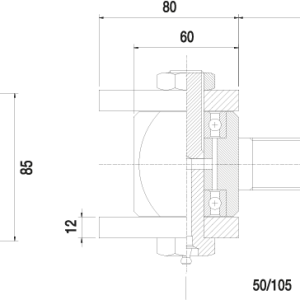 cr 60 adjustable hinge for heavy gate